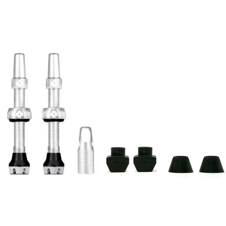 MUC-OFF kit valve tubeless V2 (paire) 44mm - Noir | Ovelo