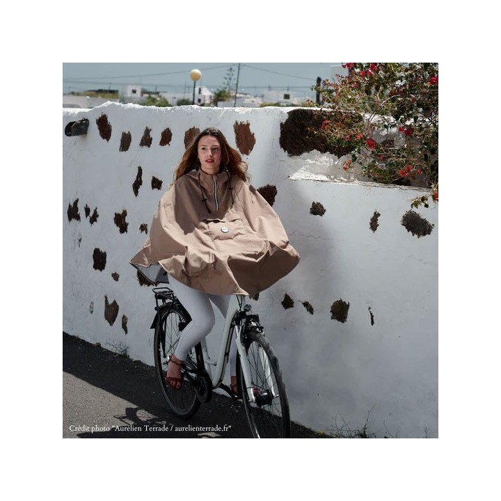TEMPS DES GRENOUILLES Cape de pluie Vélo Cap COD POLYESTER 100% RECYCLÉ | Ovelo