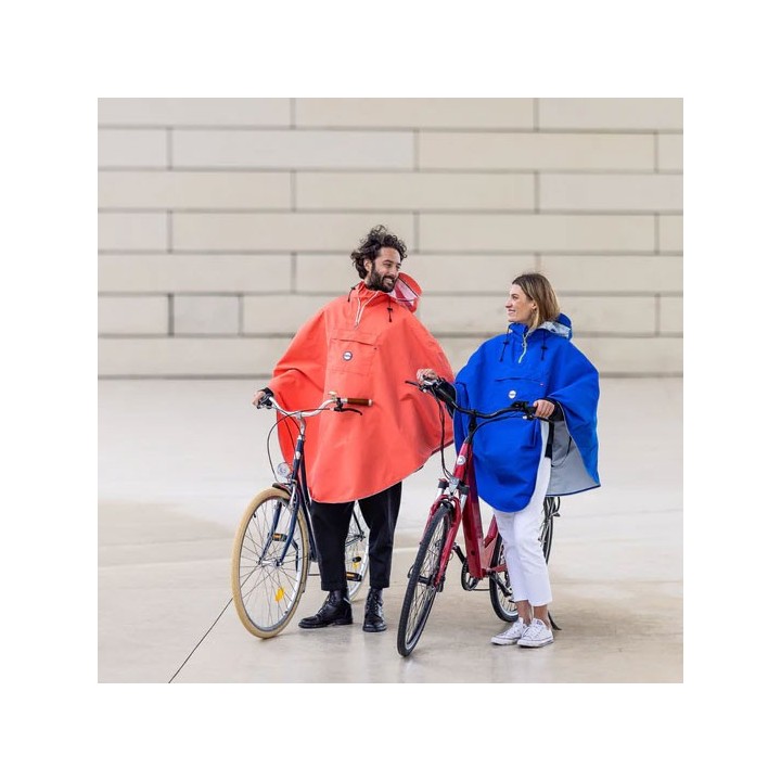 TEMPS DES GRENOUILLES Cape de pluie Vélo Cap Comorin POLYESTER 100% RECYCLÉ | Ovelo