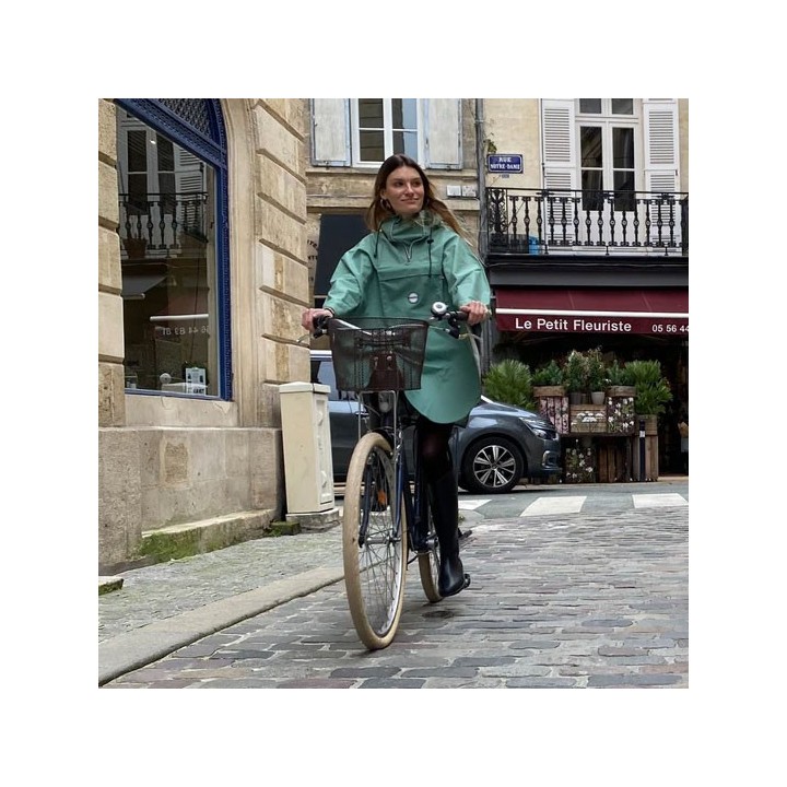 TEMPS DES GRENOUILLES Cape de pluie Vélo Cap Lizard POLYESTER 100% RECYCLÉ | Ovelo