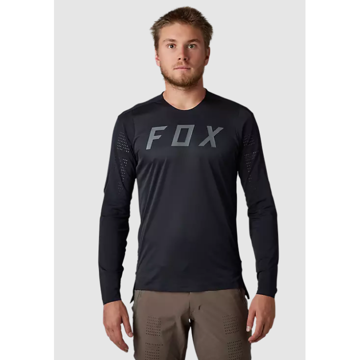 FOX Maillot Homme à Manches Longues Flexair Pro - Gris | Ovelo