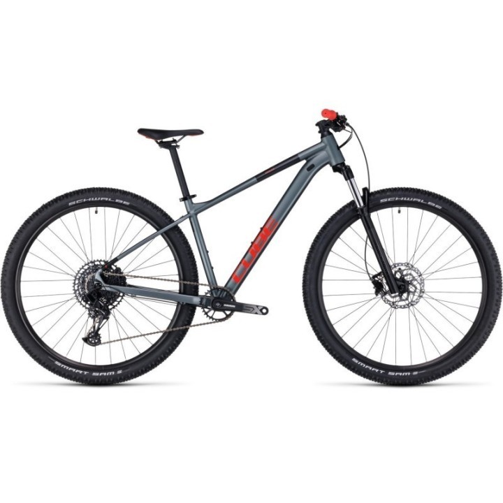 CUBE - Velo musculaire - Analog- gris/rouge - Taille L/20\"