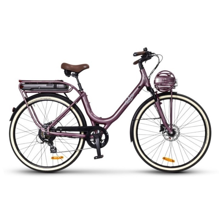 Vélo de ville électrique SOLEX Intemporel 1946 Confort - "Violette" édition Versailles | Ovelo