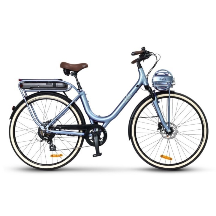 Vélo de ville électrique SOLEX Intemporel 1946 Confort - "Bleu roi" édition Versailles | Ovelo