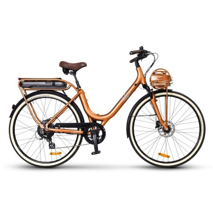 Vélo de ville électrique SOLEX Intemporel 1946 Confort - "Orangerie" édition Versailles | Ovelo