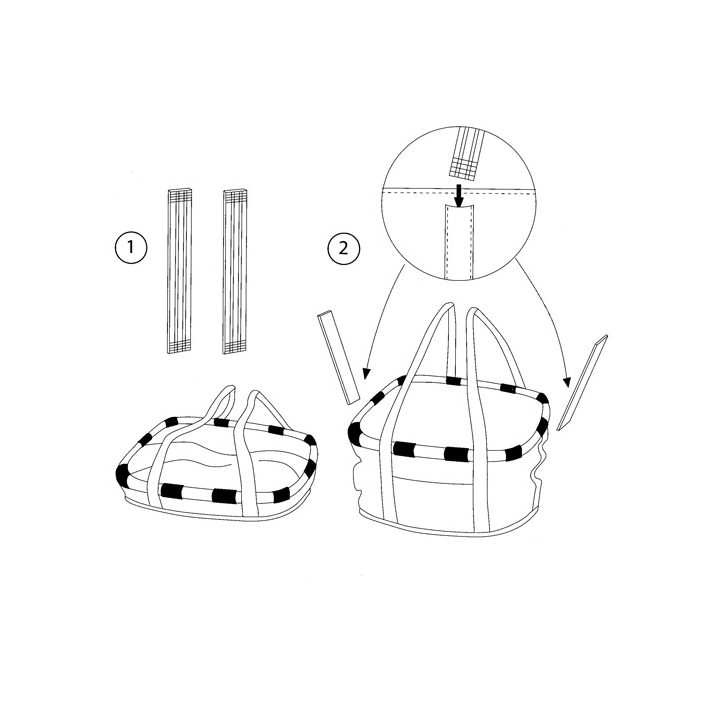 KLICKFIX Panier Avant Tissus -15L - [Gris Clair] | Ovelo