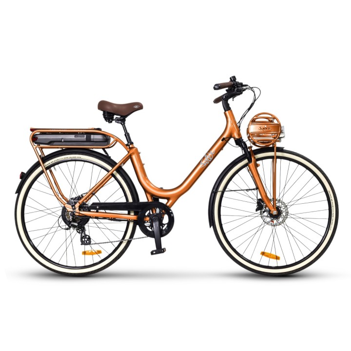 Vélo de ville électrique SOLEX Intemporel 1946 Confort - "Violette" édition Versailles | Ovelo