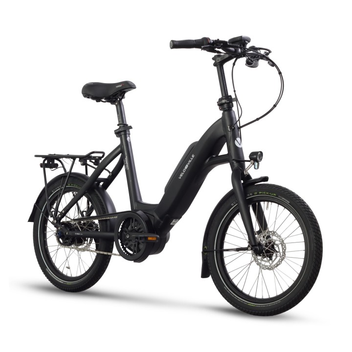 Vélo électrique compact VELO DE VILLE V2V KEB 200 5 NEXUS RL 20"COMPACT -400WH-Taille 46cm-Couleur Noire