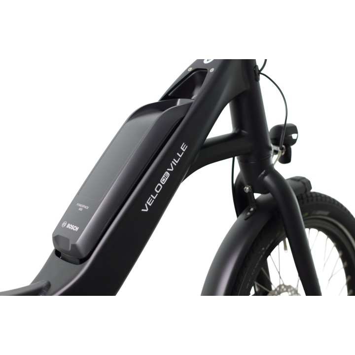 Vélo électrique compact VELO DE VILLE V2V KEB 200 5 NEXUS RL 20"COMPACT -400WH-Taille 46cm-Couleur Noire