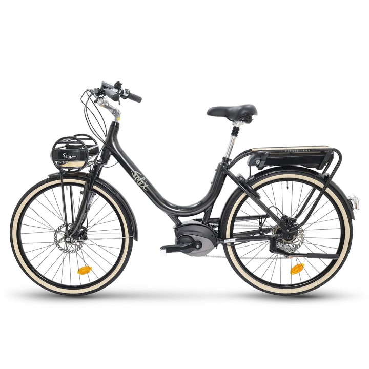 Vélo de ville électrique SOLEX Intemporel 1946 Confort - Noir - Disc | Ovelo