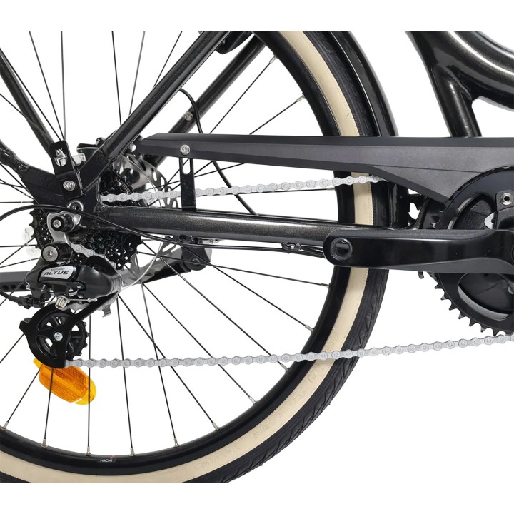 Vélo de ville électrique SOLEX Intemporel 1946 Confort - Noir - Disc | Ovelo