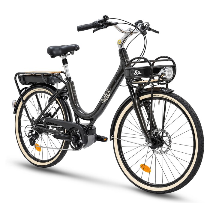 Vélo de ville électrique SOLEX Intemporel 1946 Confort - Noir - Disc | Ovelo