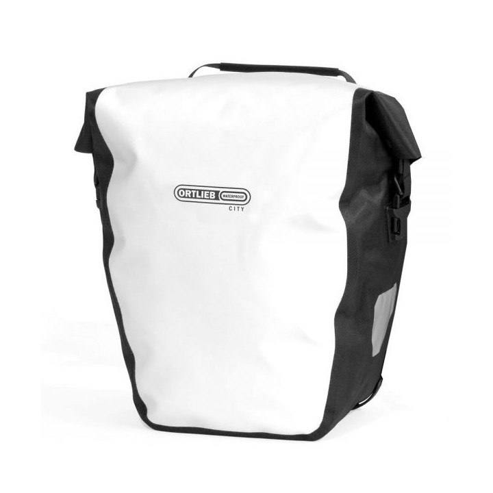 ORTLIEB 2x Sacoches Arriere Latèrales Back-Roller City - (2x 20L) [Blanc] | Ovelo