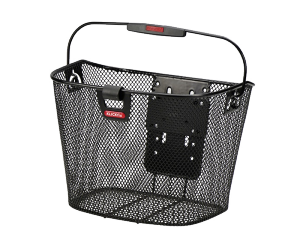 	panier AV Klickfix uni noir35x26x25cm, mailles serrées + clip écl.