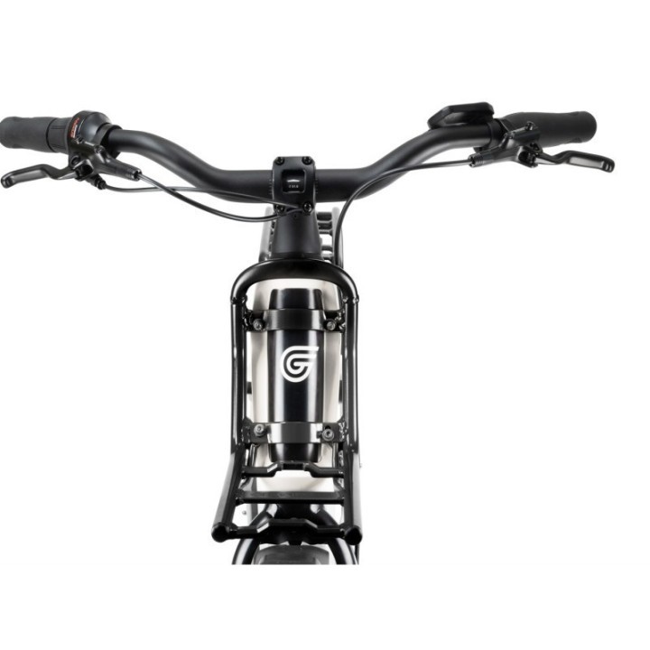 Porte-bagages avant AVS en tube aluminium rond Noir