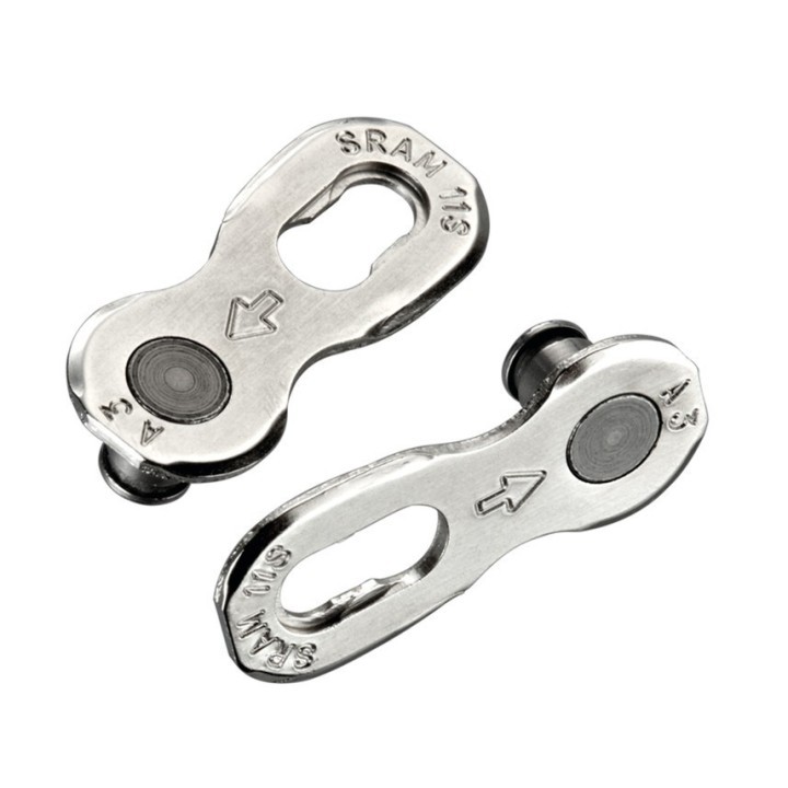 SRAM 4x Attache Rapide chaine XX1 PowerLock Connector 11 Vitesses - Argent | Ovelo