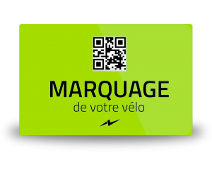 Etiquette de Marquage pour Immatriculation de vélo