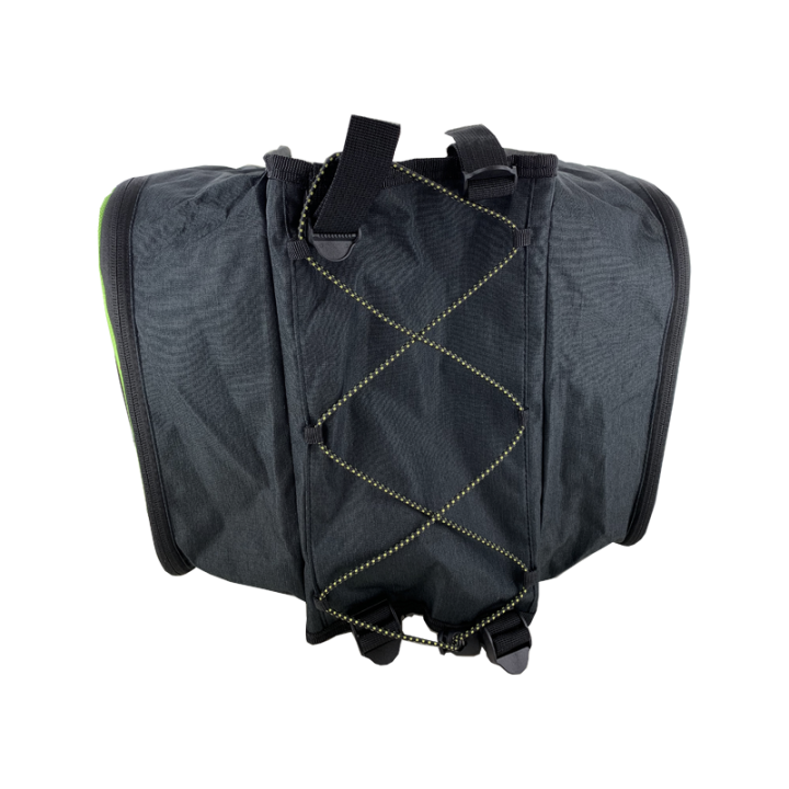 VG BAGS Sacoche double VG pour porte-bagages - (2x 9L) [Noir/Vert] | Ovelo