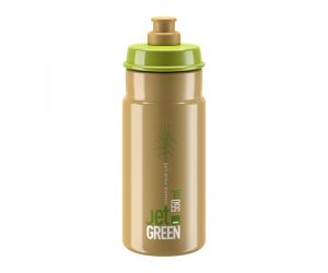 Elite Bidon Jet Green - Marron - logo blanc - 550ml