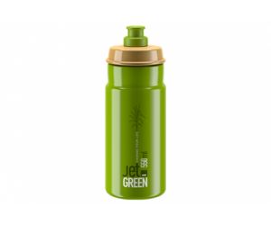 Elite Bidon Jet Green - Vert Olive - logo blanc-550ml