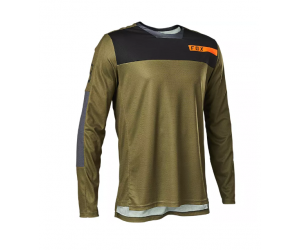 maillot fox manche longue defend ls jersey moth olive large