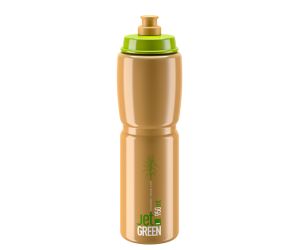 Elite Bidon Jet Green - Marron - logo blanc - 550ml