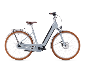 ELLA CRUISE HYBRID500 - Cadre : Easy Entry - Taille : 46 -500 Wh - Couleur : Gris Metallic
