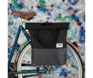SAC SHOPPER VELO URBAN PROOF 20L ECYCLE NOIR GRIS