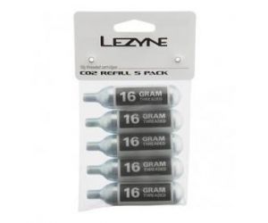 5x Cartouche LEZYNE CO2 16gr Mixte Argent