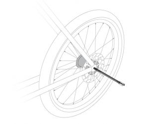 Axe Traversant CYBEX - 166/178mm (M12x1.5)