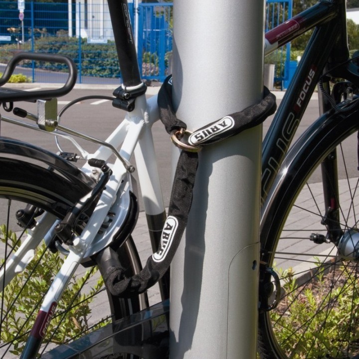 ABUS Chaine Antivol de Cadre 8ks/85cm bk + Sacoche ST5950 | Ovelo