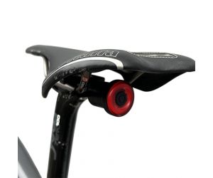 ECLAIRAGE VELO - RECHARGE USB ARRIERE - KHEAX NUNKI - 30 LUMENS - NOIR LED COB AVEC ACCELEROMETRE