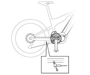 Capteur de vitesse SHIMANO SM-DUE10 Ensemble d'aimants à rayons inclus