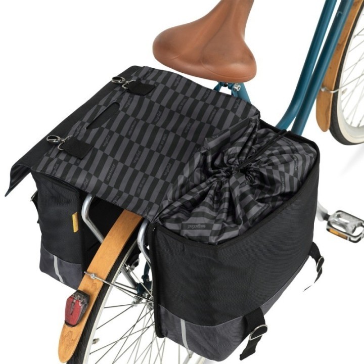 Urban Proof Paire Sacoches Velo 40L recyclees Noir/Gris | Ovelo