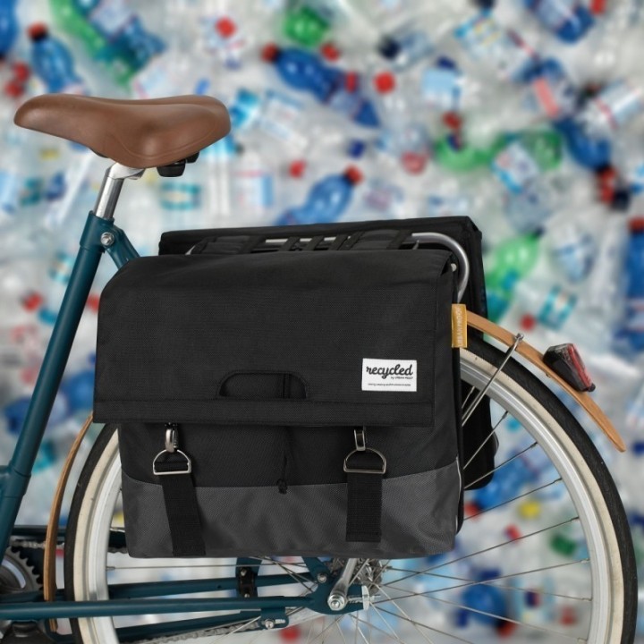 Urban Proof Paire Sacoches Velo 40L recyclees Noir/Gris | Ovelo