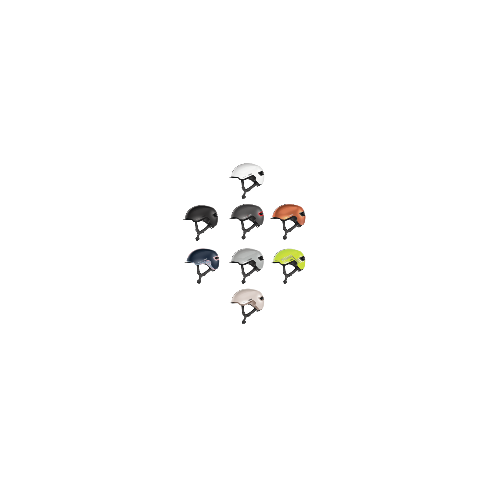 Casque Vélo ABUS HUD-Y Blanc Brillant T/L (57/61 Cm) - Neuf Sous Emballage