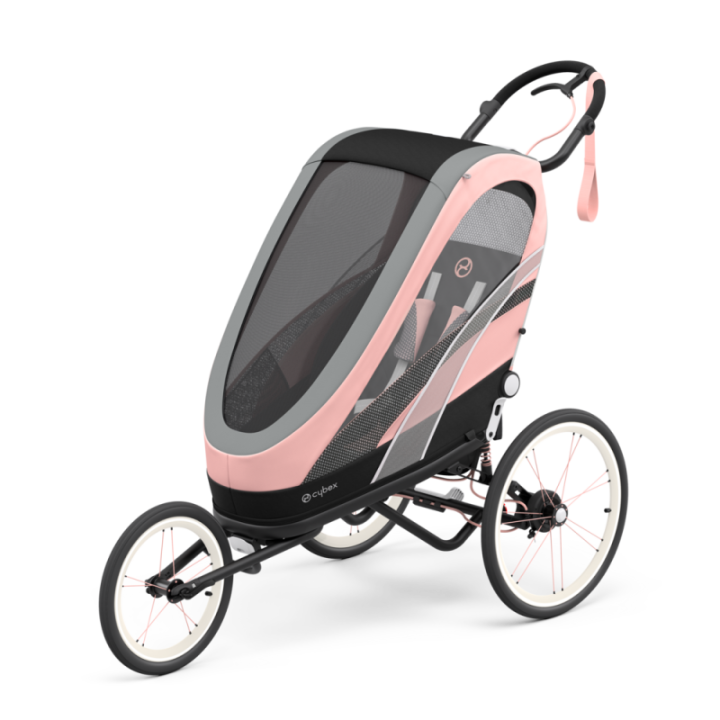 CYBEX Chassis Poussette Enfant MULTISPORT ZENO - Noir/Rose | Ovelo