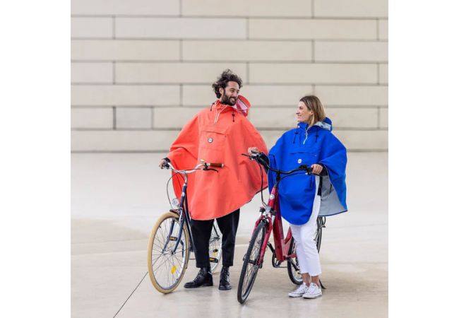 Cape de pluie pour vélo – le Temps des grenouilles – 100% recyclé