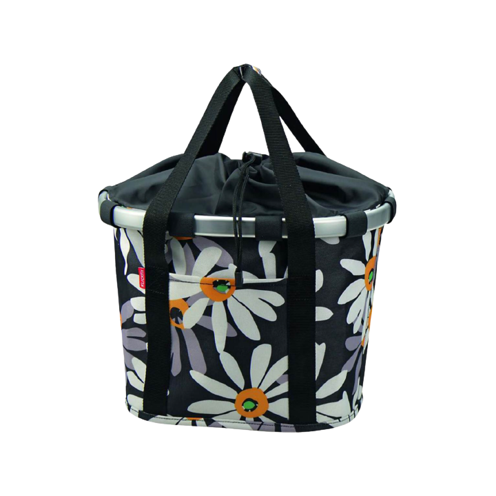 Panier REISENTHEL Bikebasket graphite fixation au cintre KLICKfix volume 15 litres dimensions 352826 cm