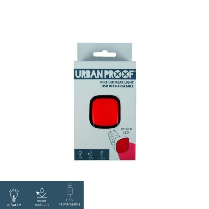 Urban Proof Kit Eclairage Led Arriere Rouge (USB) | Ovelo