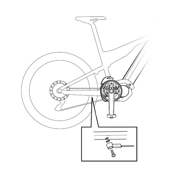 SHIMANO Capteur de vitesse SM-DUE10 Ensemble d'aimants à rayons inclus | Ovelo
