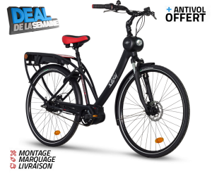 Solexity Infinity N8 -Taille L - Couleur Noir Rouge - 28\'\'-Bosch Perf G3