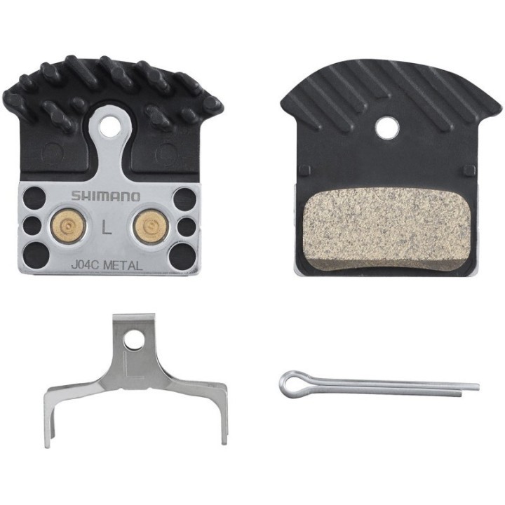 Plaquettes frein metal J04C inclus ressort/vis par 1 paire