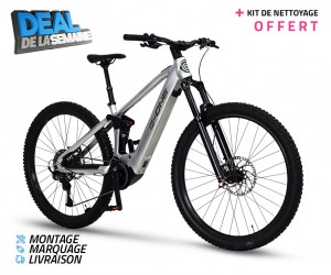 Gitane - G-Life INTENSE Commuter - Taille 43cm - 500 Wh - Couleur Noir Onyx - Alu Brossé