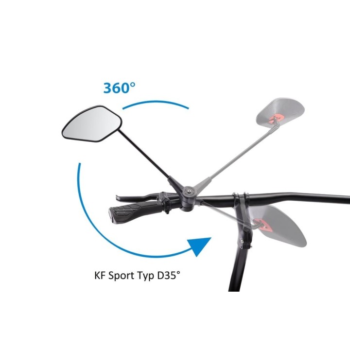 Krampe Miroir Rétroviseur pliable KF Sport | Ovelo