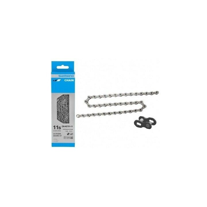 Chaine SHIMANO 11 Vitesses HG-701 138 Maillons (ULTEGRA / XT)+ Attache Rapide (compatible E-BIKE/VAE)