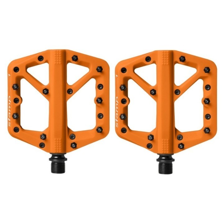 CRANKBROTHERS Paire de Pédales Plates Stamp 1 (Petite) - Orange | Ovelo