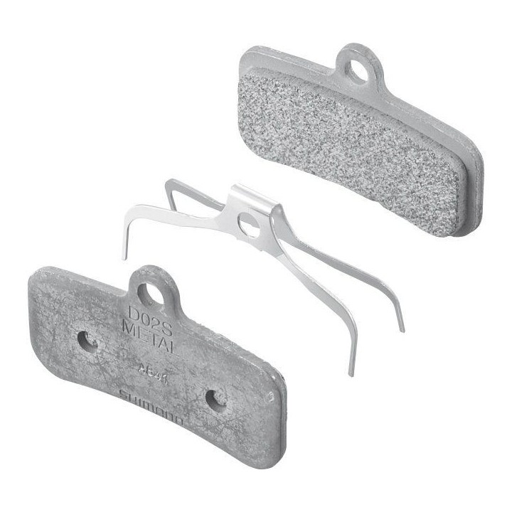SHIMANO Plaquette de Frein en Metal D02S-MX avec Ressort et Goupille fendue | Ovelo