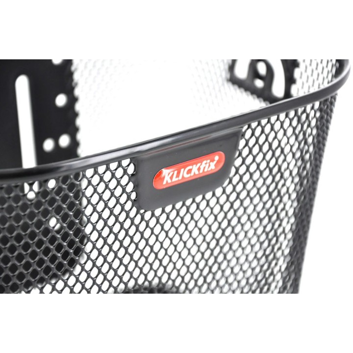 PANIER KLICKFIX ACIER NOIR 16 LITRES + Fixation tout ècran | Ovelo