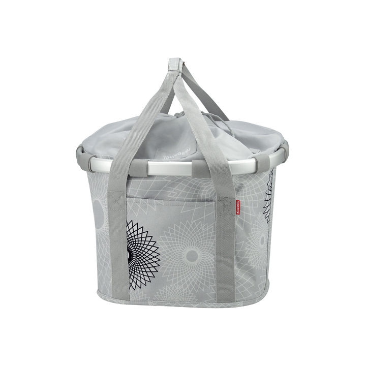 PANIER KLICKFIX BIKEBASKET GRIS CLAIR - REISENTHEL + Fixation tout ècran | Ovelo